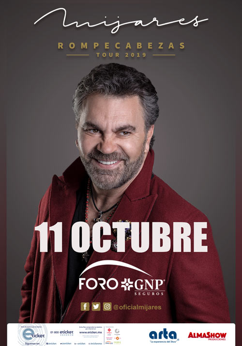 MIJARES ROMPECABEZAS TOUR 2019 Foro GNP Seguros MÉRIDA